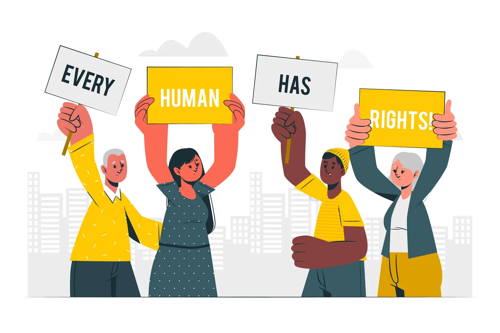 Human rights awareness visual